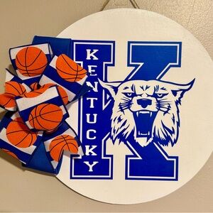 Kentucky Wildcats Kids Basketball Bow